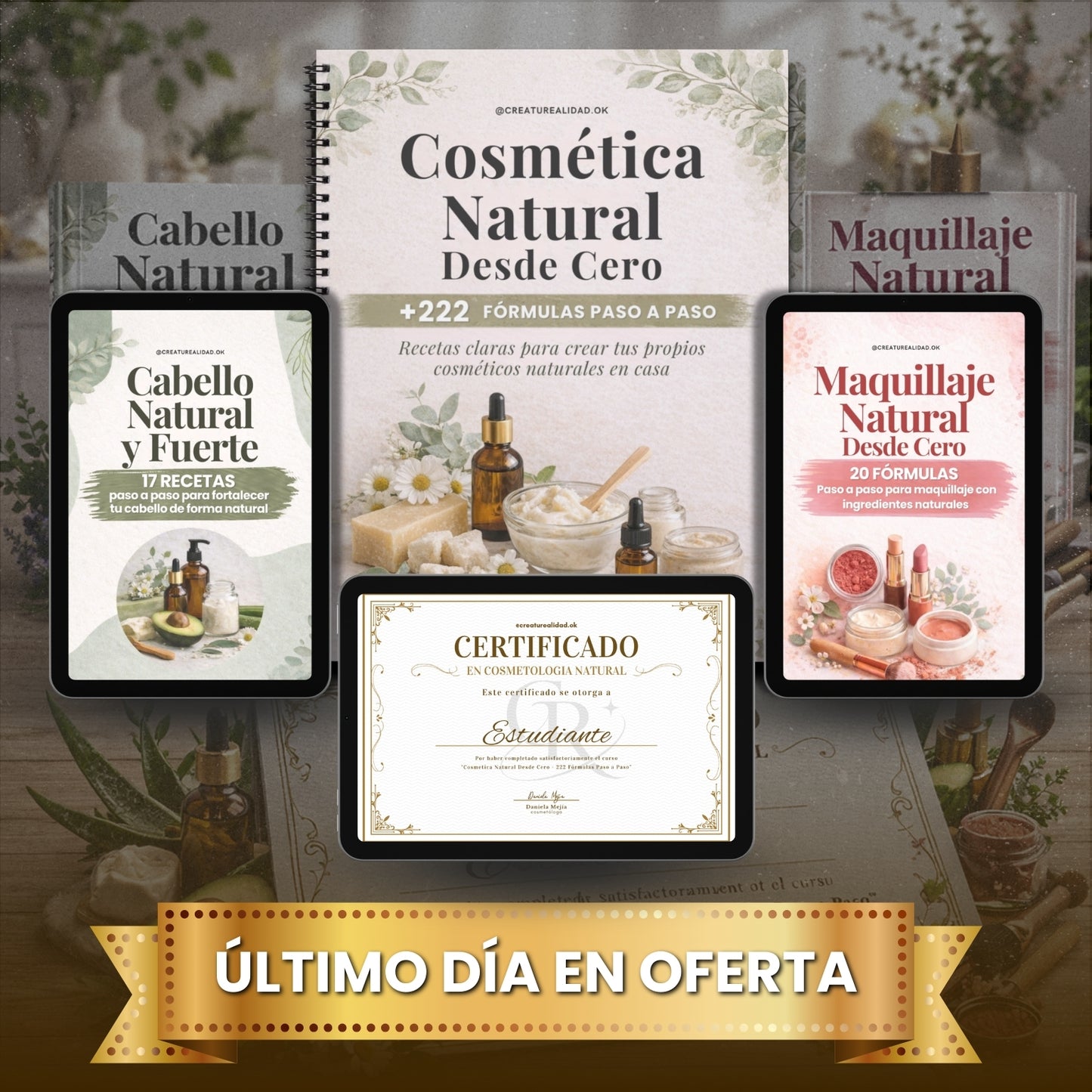 Cosmética Natural Desde Cero — 222 Fórmulas Paso a Paso